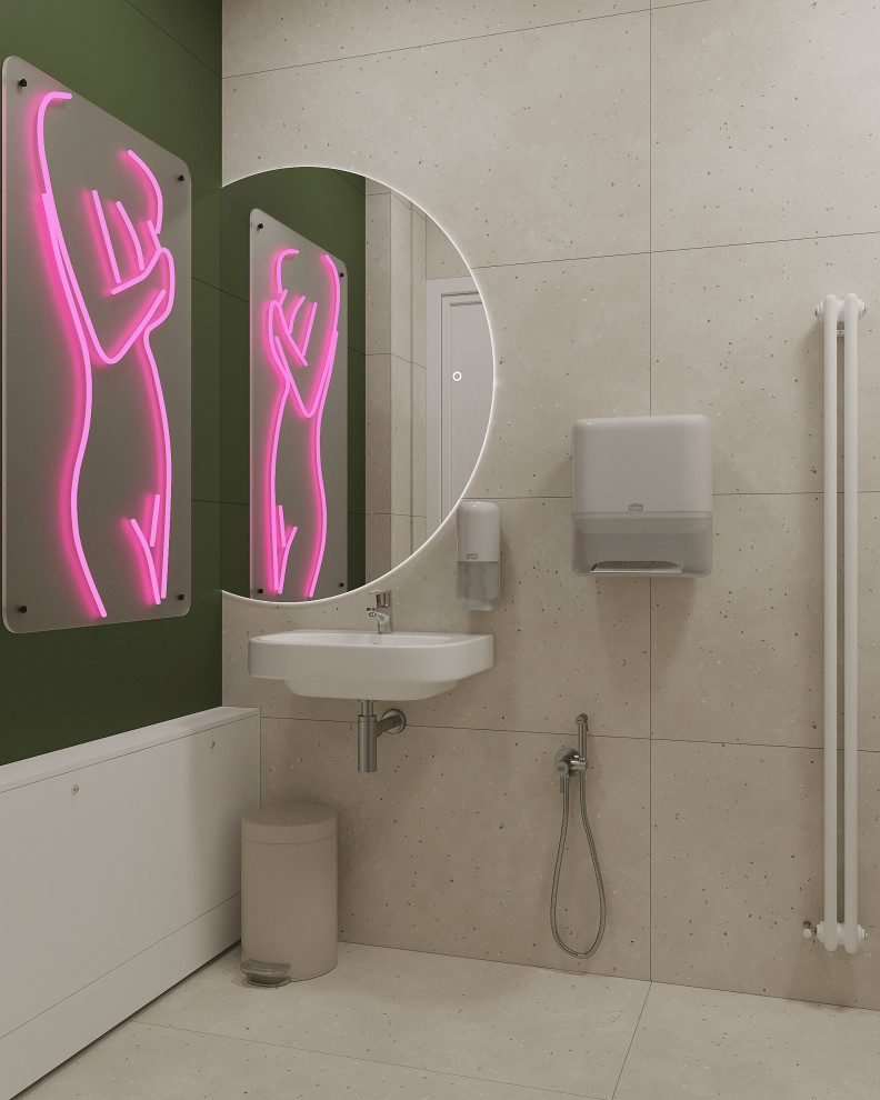 Яркие санузлы для медицинского центра