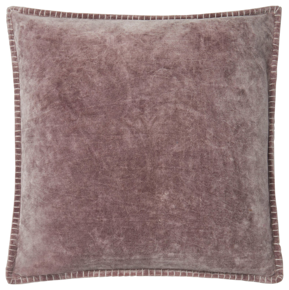 Loloi Cotton Velvet Pillow Cover in Purple finish P011P0603PU00PIL3