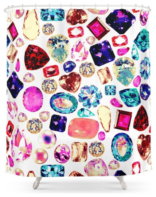 Gem Shower Curtain Contemporary Shower Curtains By Society6