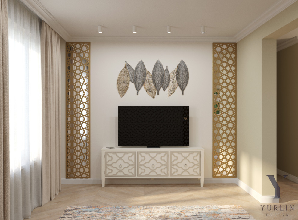 Дизайн проект кухни, гостиной и санузла