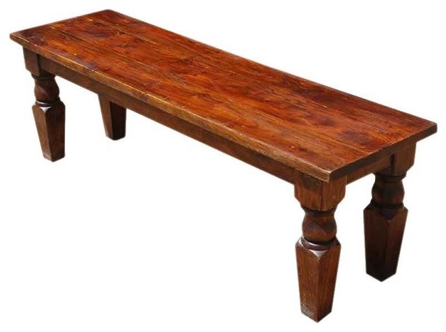 Bexley Traditional Handmade Rustic Wooden Bench Traditional