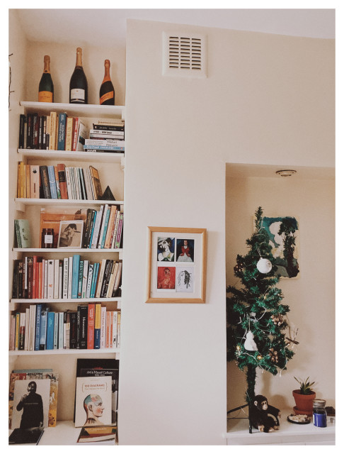 Christmas setting shabby-chic-style-living-room