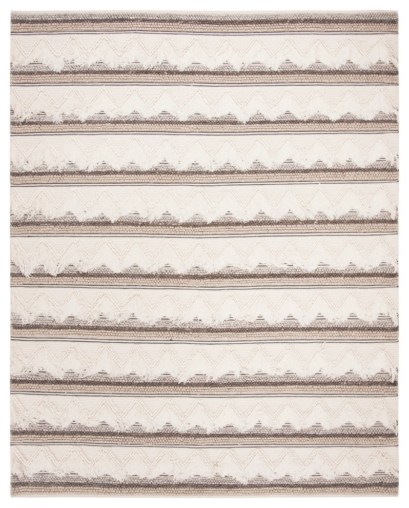 Safavieh Natura Collection NAT901 Rug, Ivory/Taupe, 8' X 10'