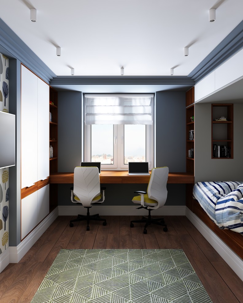 Двух комнатная квартира, для семьи с двумя детьми.