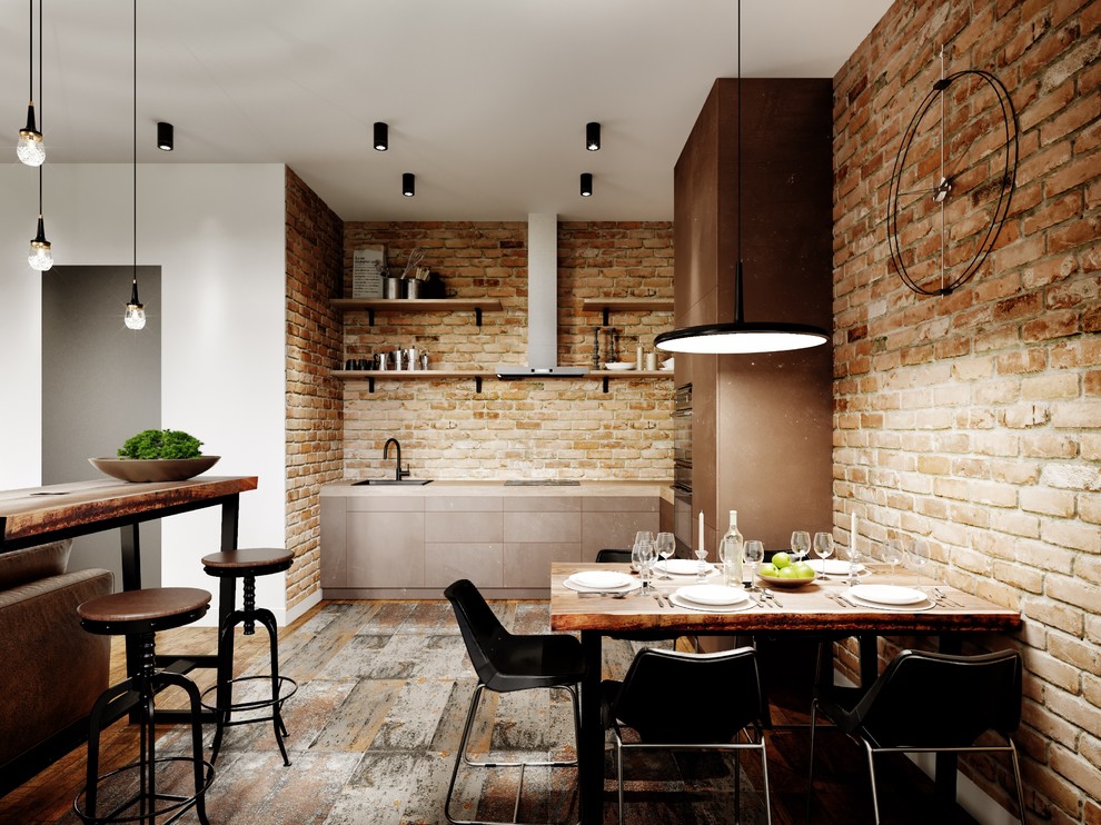 Проект квартиры в стиле лофт