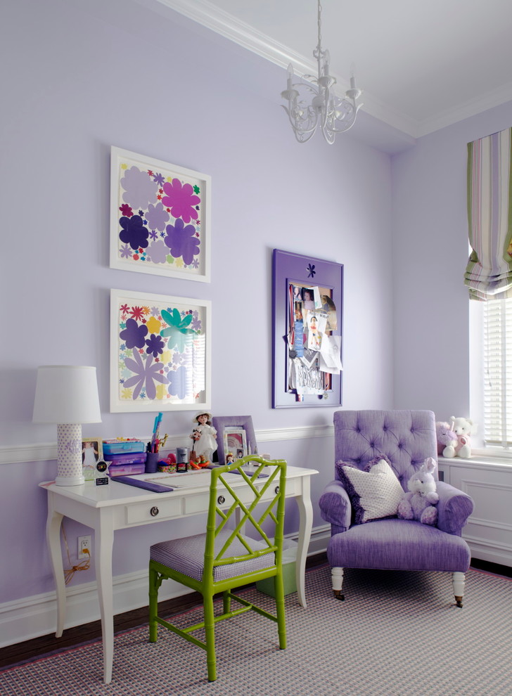 Inspiration for a traditional kids' room for girls in New York.