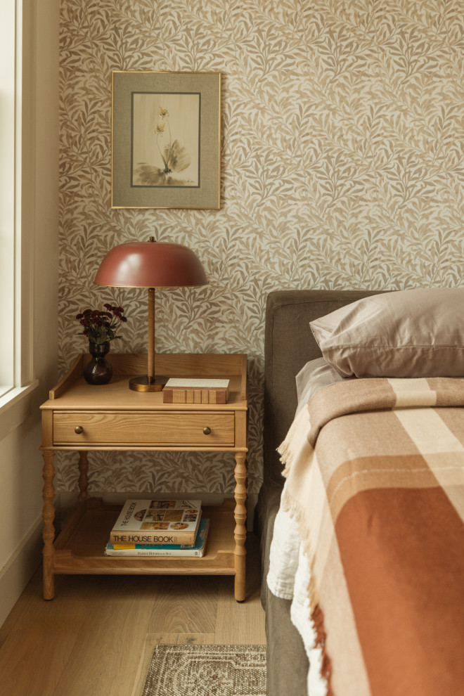Example of a danish bedroom design in Minneapolis