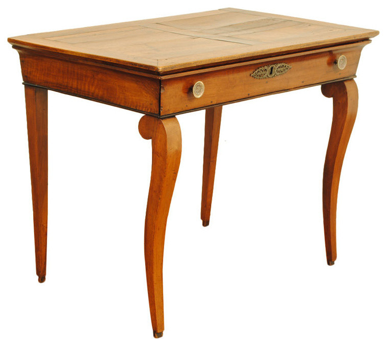 French Restauration Period Cherrywood 1-Drawer Table