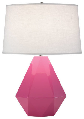 Delta Table Lamp, Schiaparelli Pink