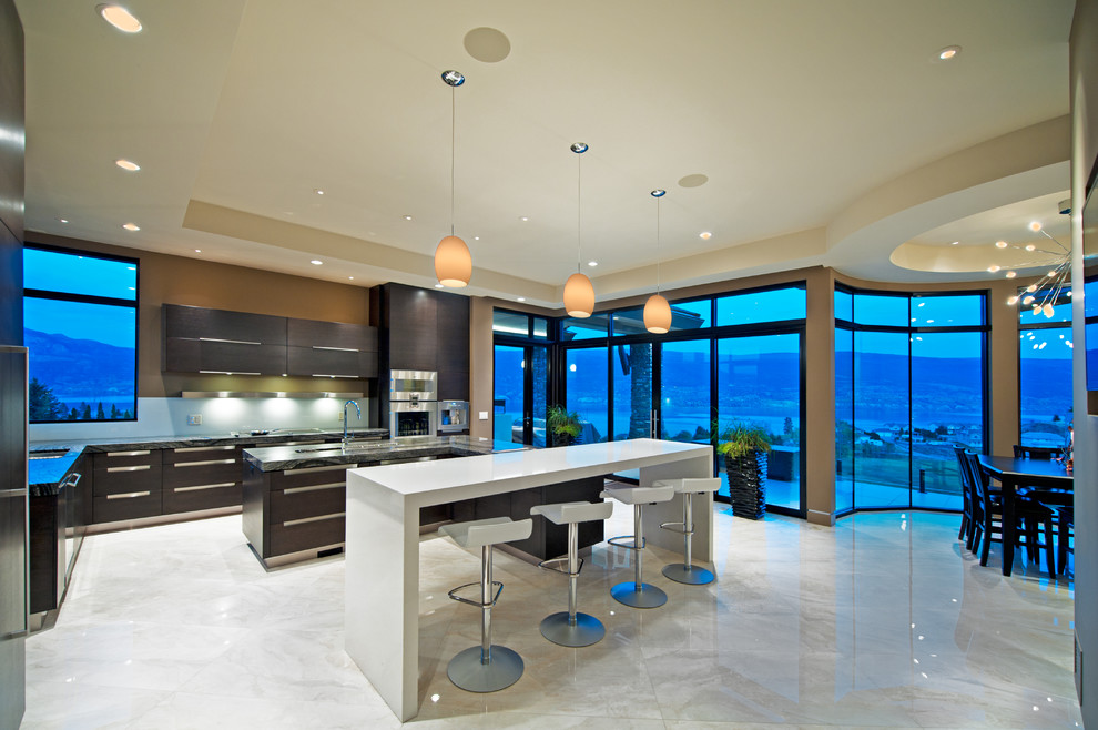 Photo of a modern kitchen in Vancouver.