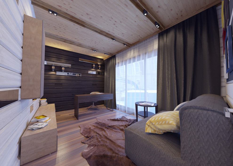 Интерьеры дома из бруса