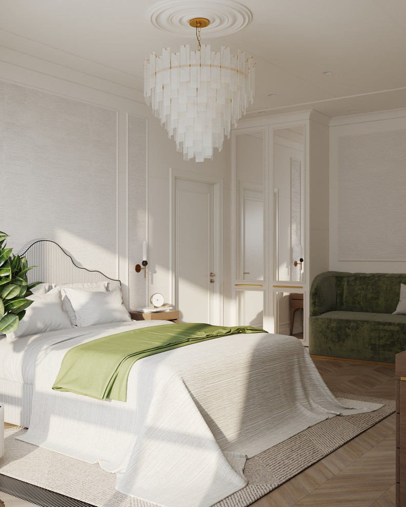 Светлая квартира с французским камином