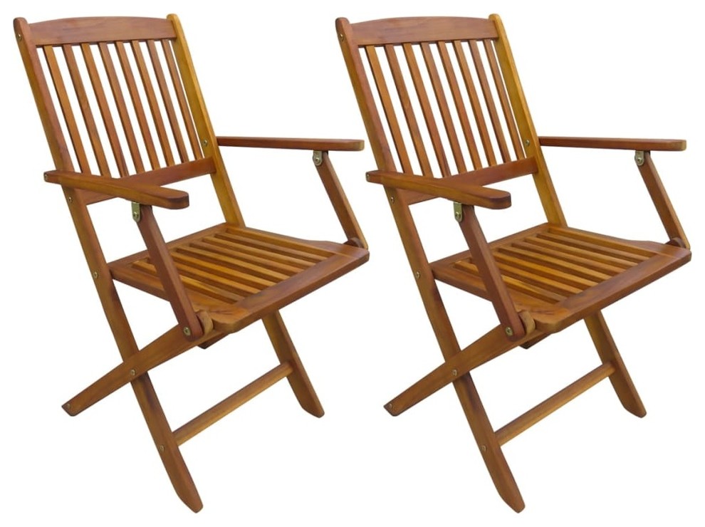 Vidaxl 2x Folding Garden Chairs Solid Eucalyptus Wood Outdoor Dining Seat By Vida Xl International B V - Wood Garden Chairs Folding Vidaxl 2x Folding Garden Chairs Solid Eucalyptus Wood Outdoor Dining Seat By Vida Xl International B V - Wood Garden Chairs Folding