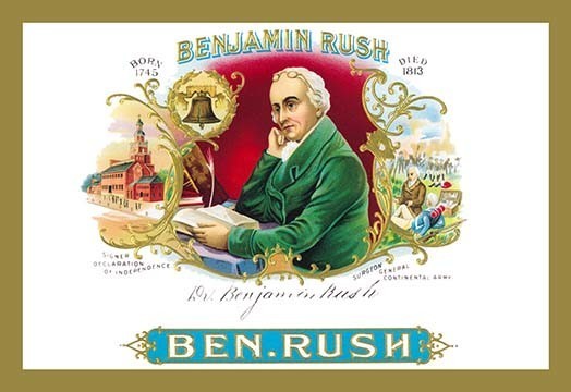 Benjamin Rush Cigars- Paper Poster 12" x 18"