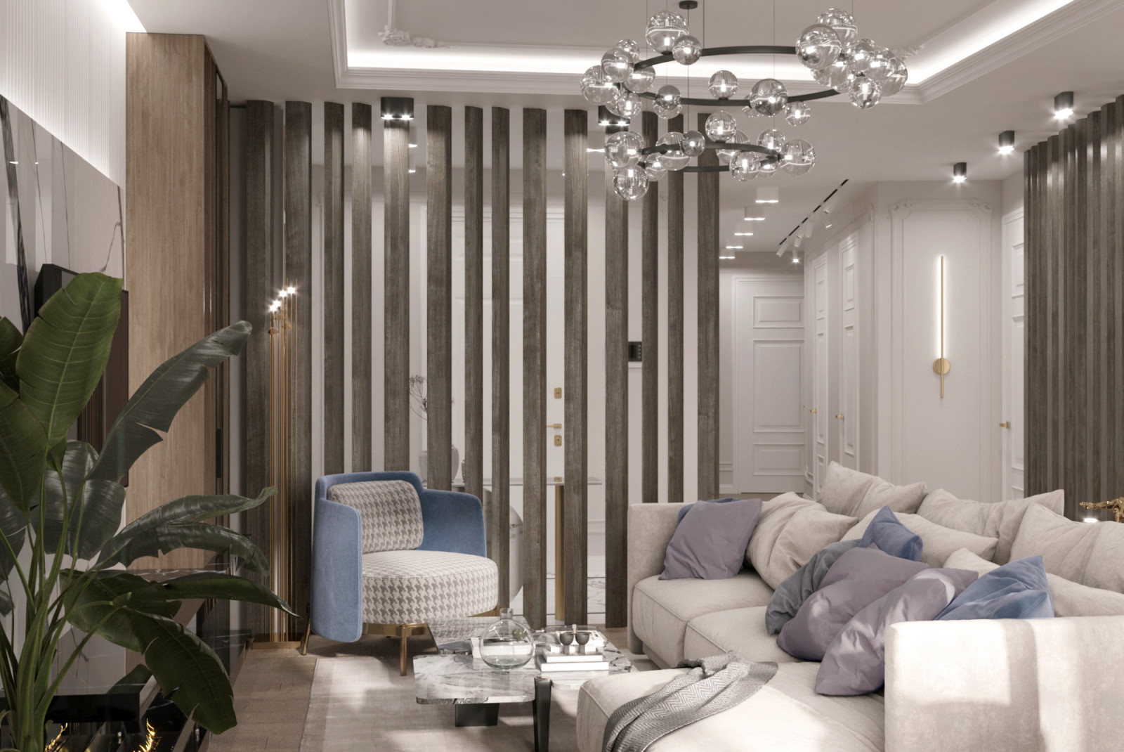 Интерьер для семьи с двумя детьми