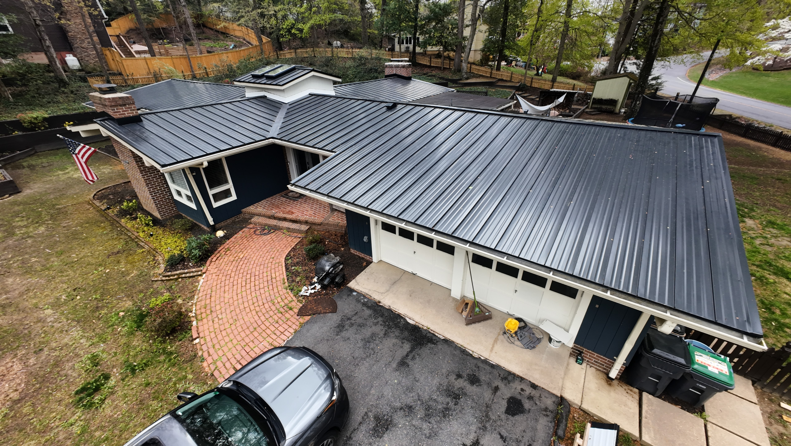 Black Metal Roof