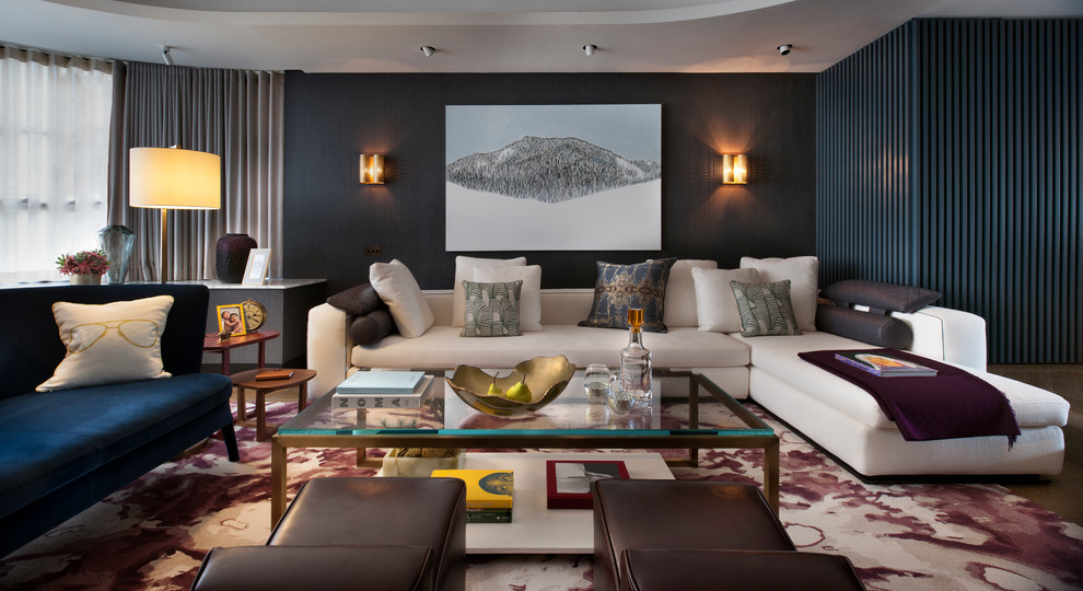 Midlevels, Hong Kong Contemporary Living Room Hong Kong by TG