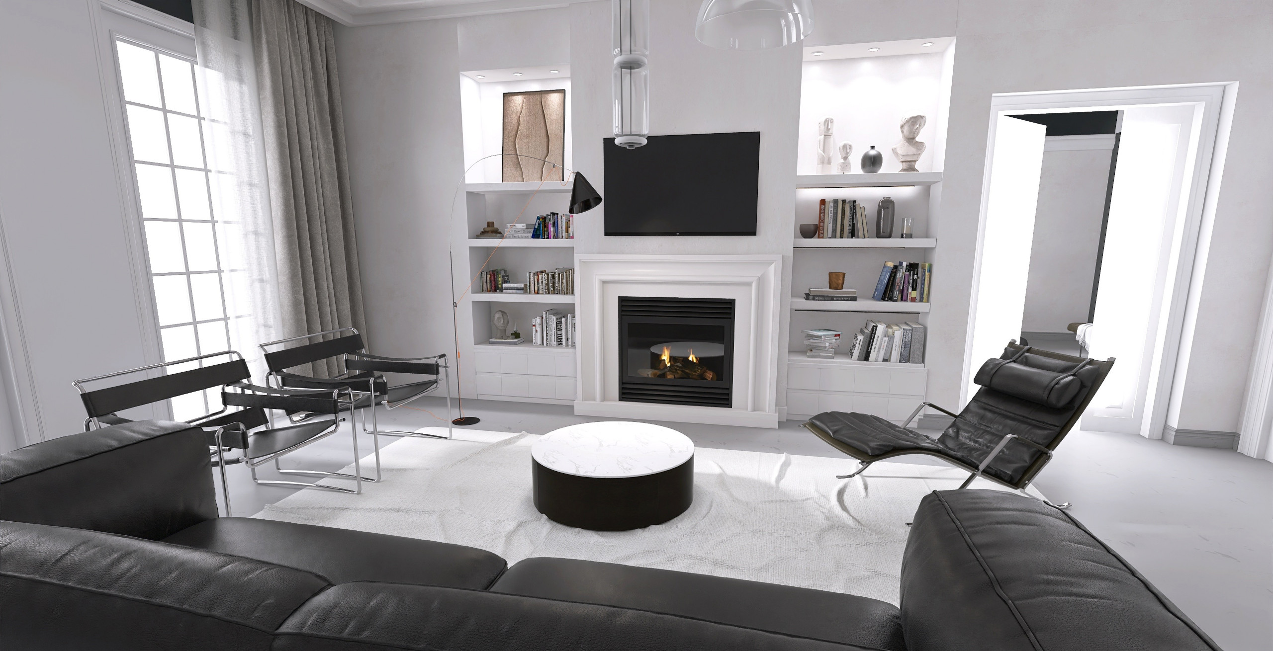 Open space in stile classico contemporaneo