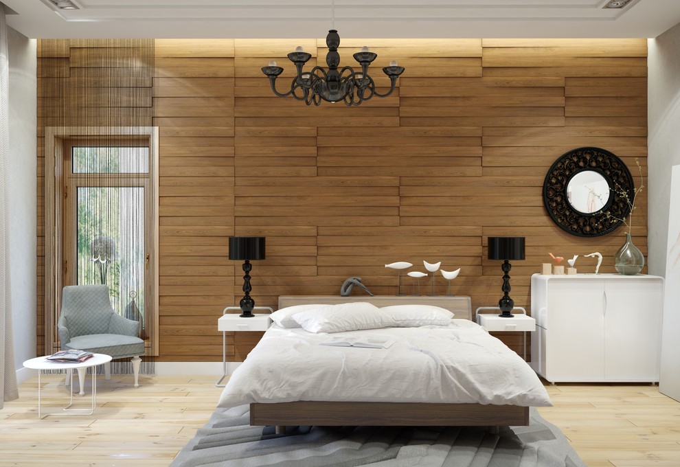 Интерьер двухэтажного загородного дома