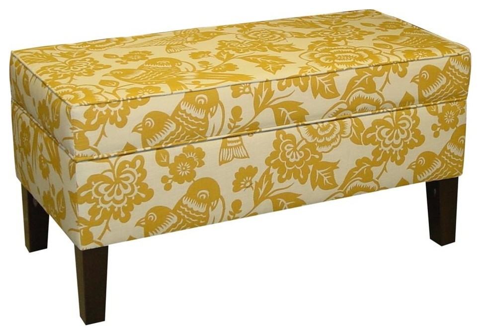 Gold Storage Bench - Contemporary - Accent And Storage Benches - by ShopLadder