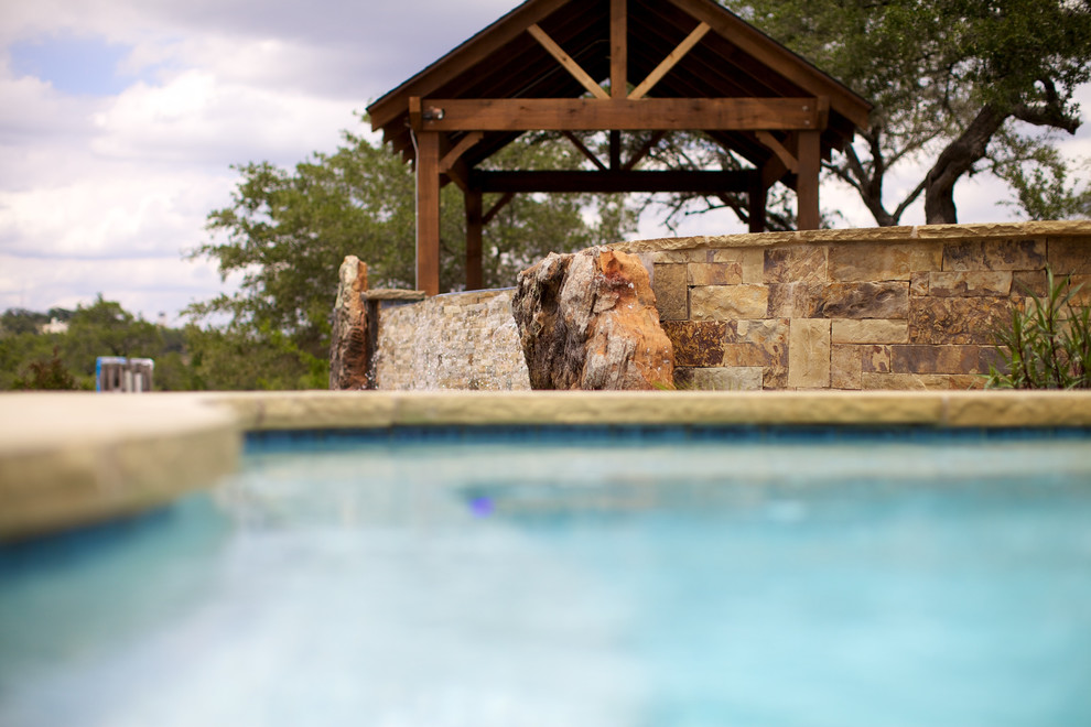 Pool - rustic pool idea