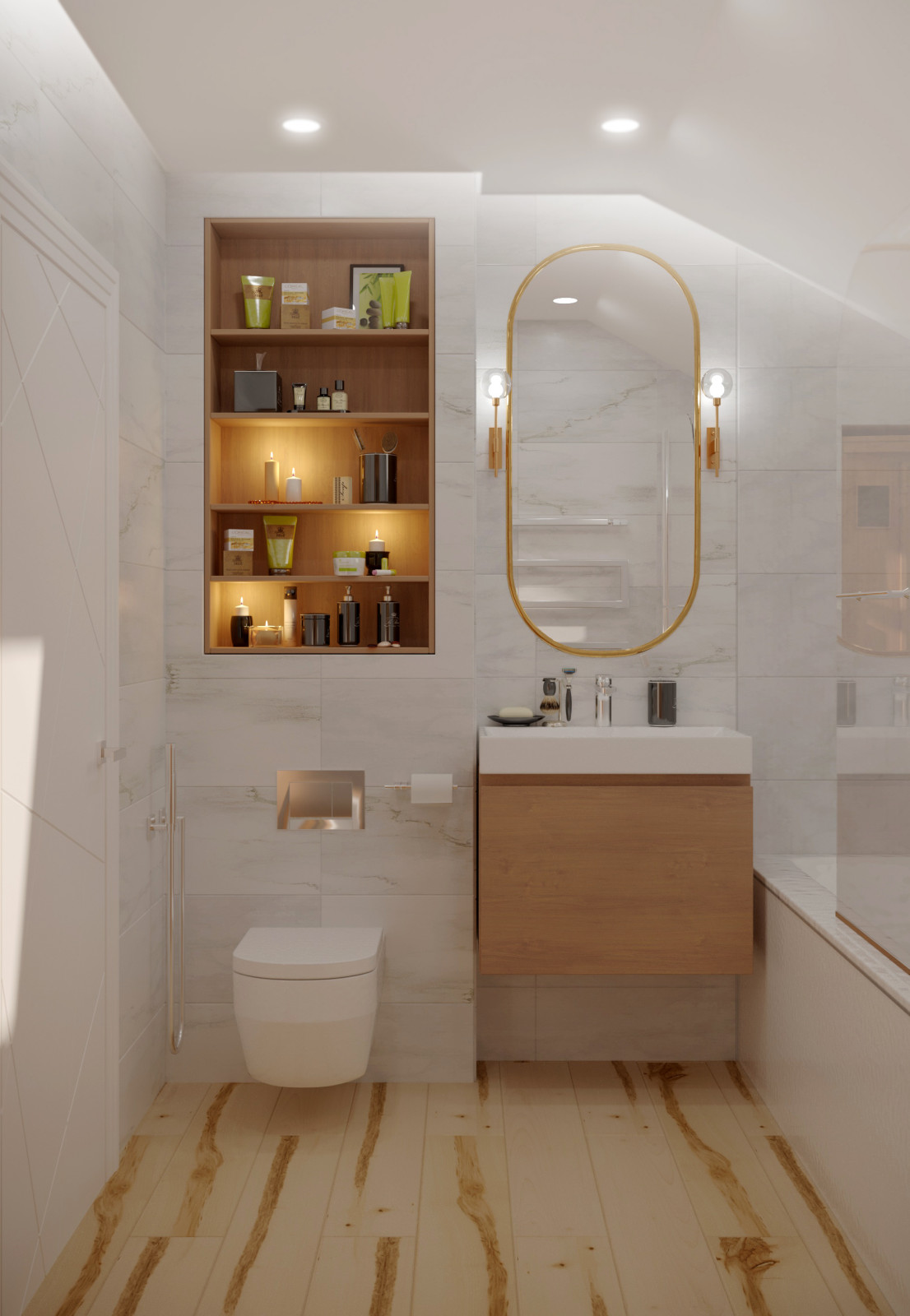 Проект жилого дома с мансардой, КП "Чешская деревня"