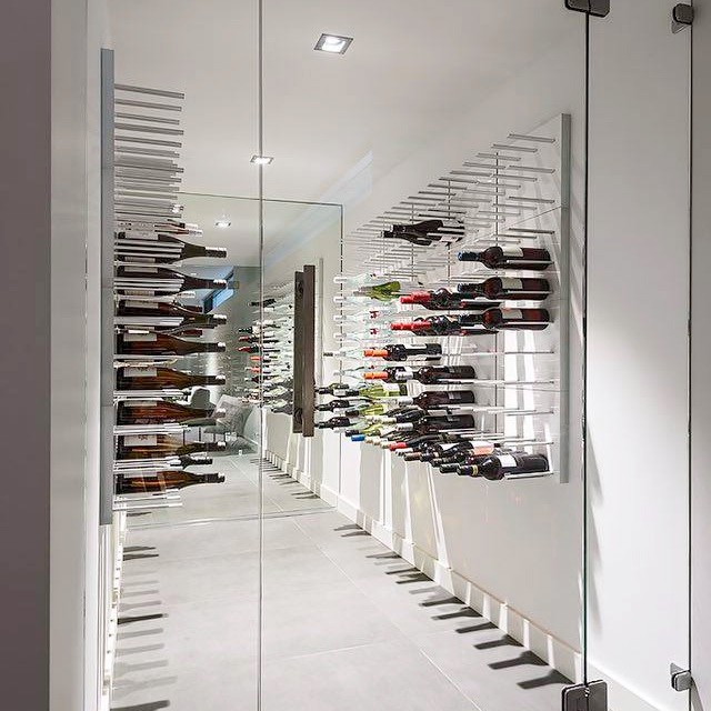 Example of a huge minimalist home design design in New York