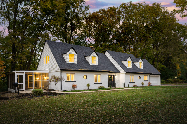 Warm Modernized Cape Cod exterior