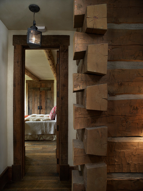 Hallway - rustic hallway idea