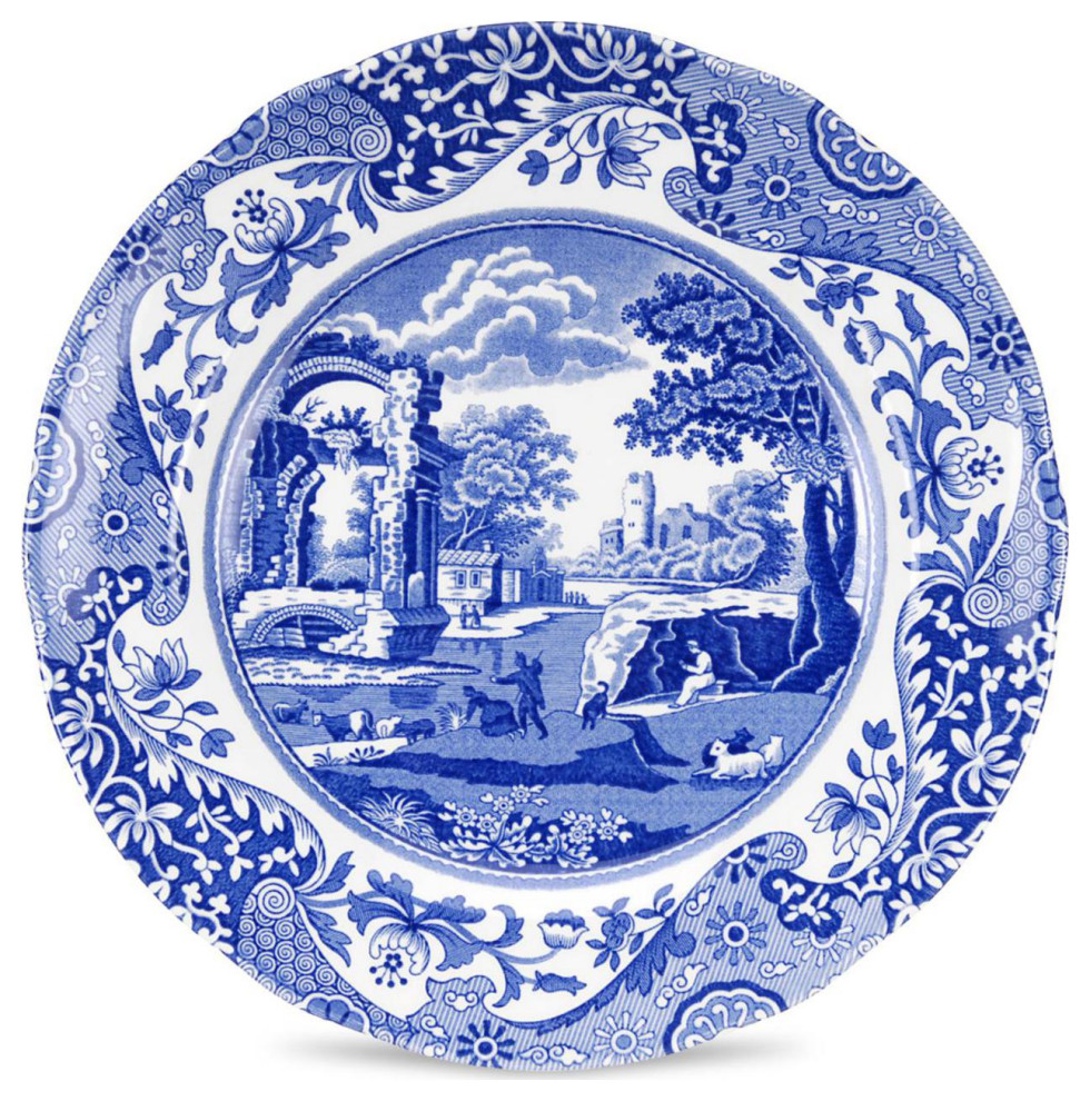 Spode Blue Italian Collection 8 Inch Round Salad Plate