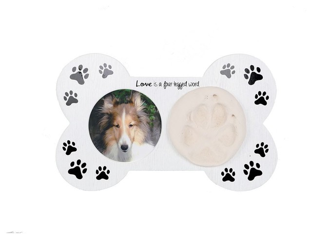 Bone Shaped Pawprint Kit Frame