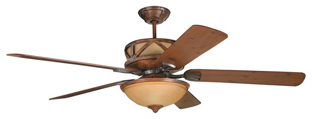 Craftmade 60 Deer Lodge Ceiling Fan Dark Mahogany Iron