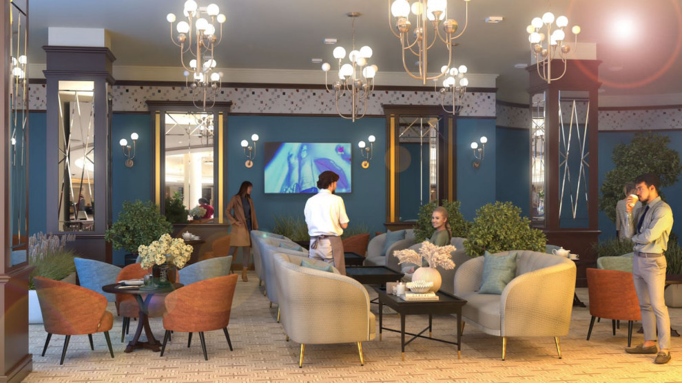 Лобби бар в Марриотт Москва Грандъ-Отель