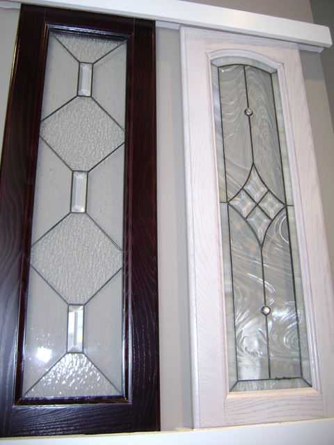 Kitchen cabinet stained glass applications - Eclectic 