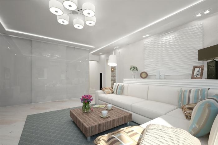 Проект квартиры "Пленительный белый"