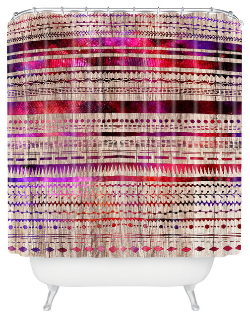 Deny Designs Iveta Abolina Purple Nebula Shower Curtain, Standard 69
