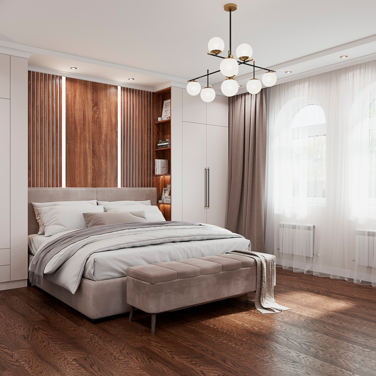 2023г. Интерьер частного дома 350 м2 в г. Новосибирск