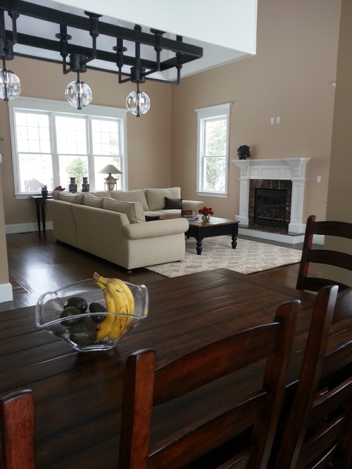kitchen & family room