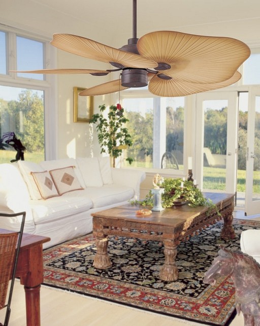 Tahiti iCaribbeani Tropical Indoor or Outdoor Ceiling Fan 