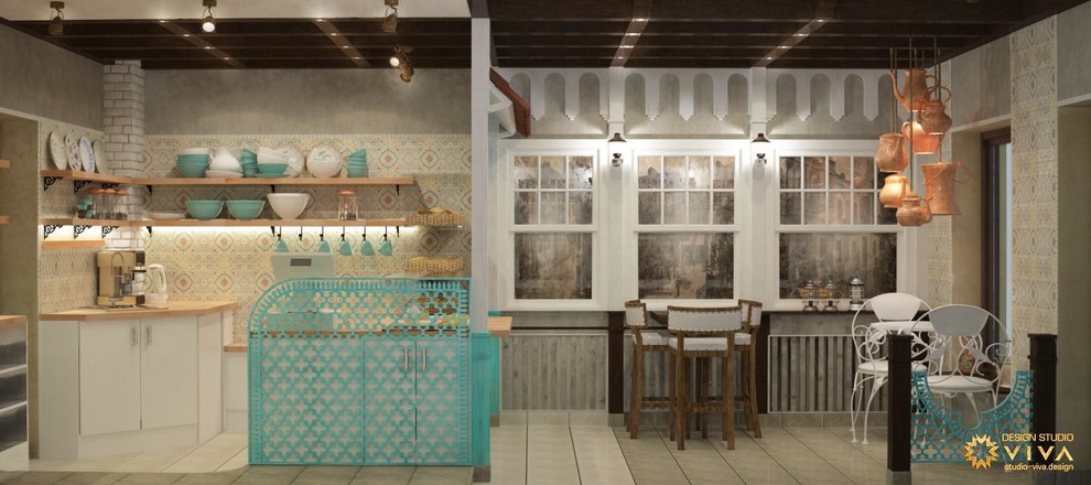 Дизайн-проект интерьера грузинской булочной "Пурмарили" в Санкт-Петербурге