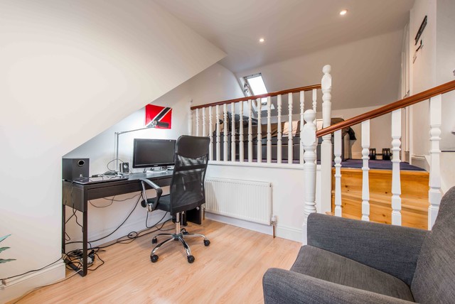 Split level loft conversion transitional-home-office