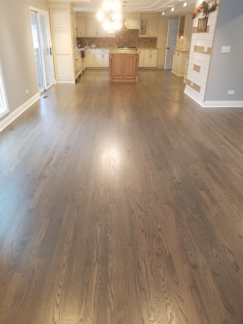 Wayne, IL Refinishing and New Stair Railing Install modern