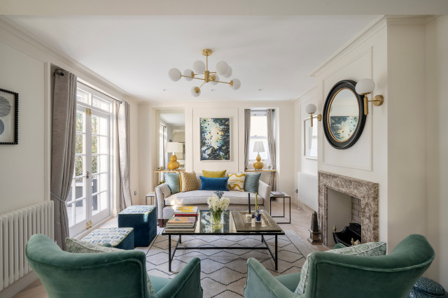 Notting Hill apartment fusion-living-room
