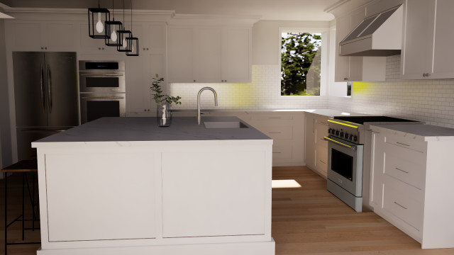 3D Rendering: Kitchen Design rendering
