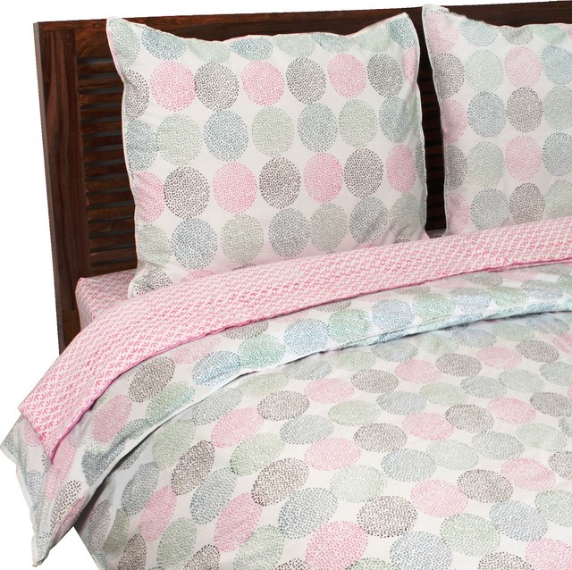 Colette Duvet Set, Full/Queen Contemporary Duvet Covers And Duvet