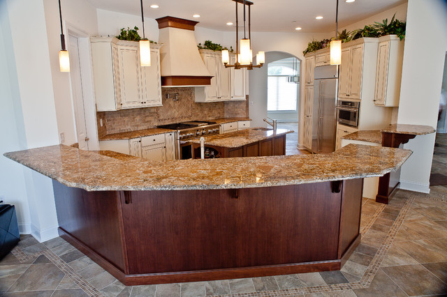 Chocolate Bordeaux Granite Traditional Kitchen Dc Metro By