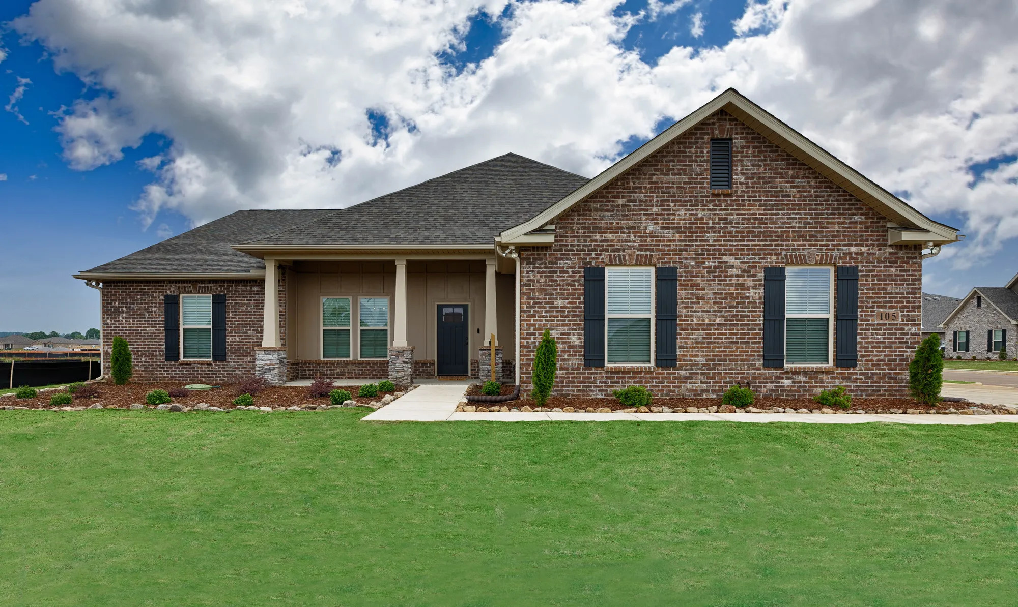 Our Favorite Green Exterior House Colors - brick&batten