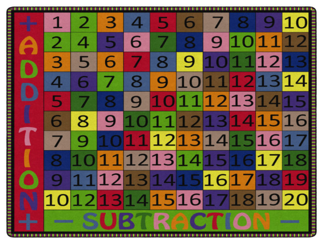 Flagship Carpets FE103-70A 12'x12' Addition And Subtraction Educational ...