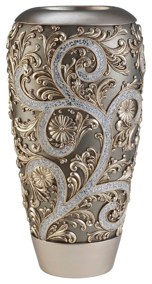 Silver Vine Vase