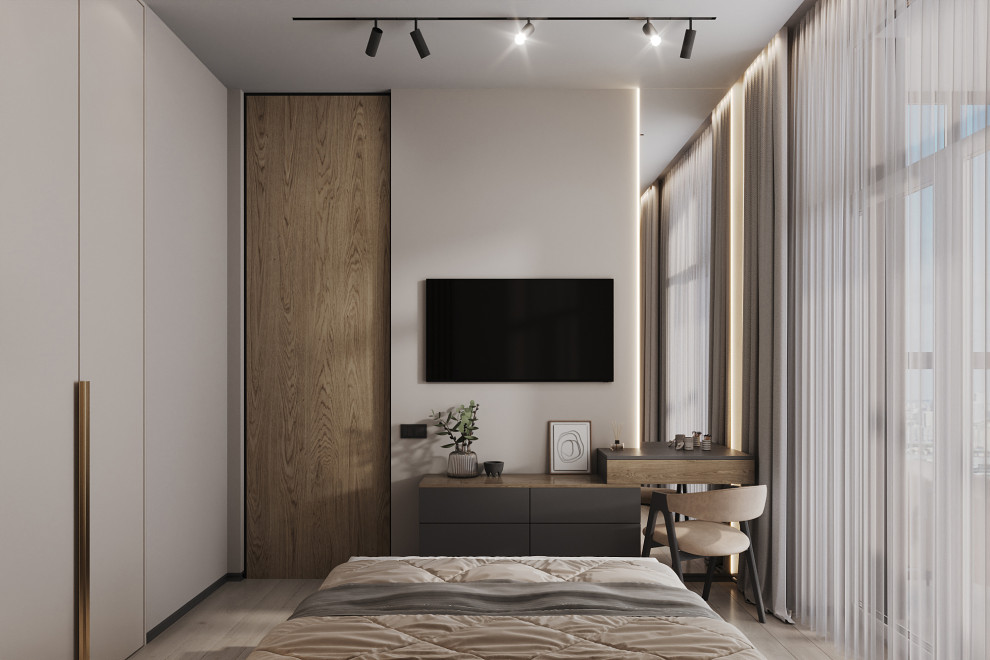 Современная спальня ЖК Сердце столицы